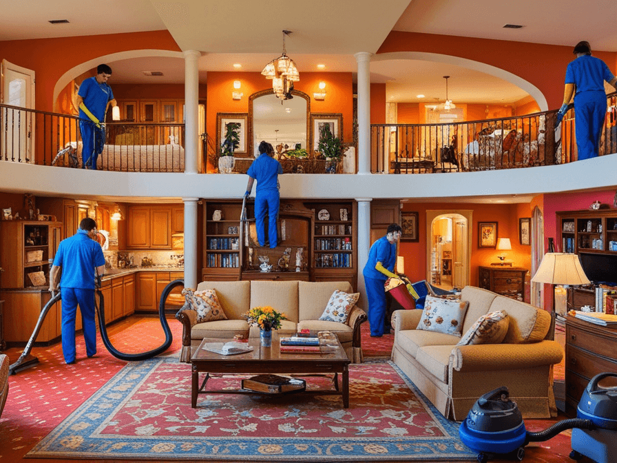 Villa and Duplex Cleaning up to 3000sqft and Above